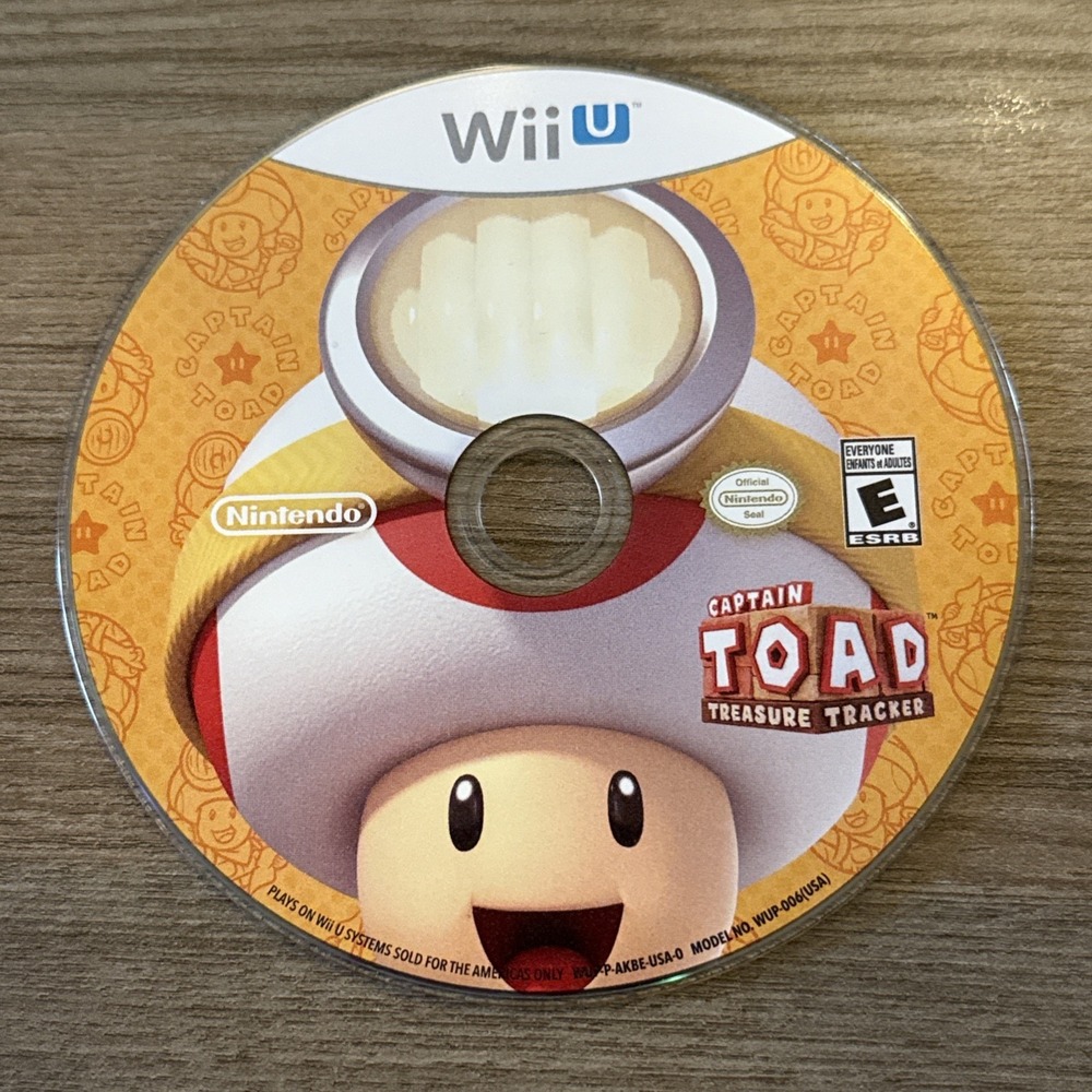 Captain Toad DISC ONLY - NINTENDO Wii U - Tested And Working